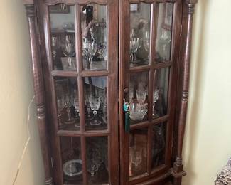 Wooden corner cabinet