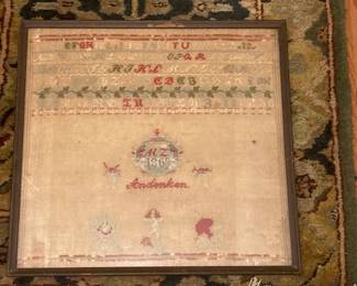 antique sampler 1865