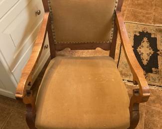 antique oak chair