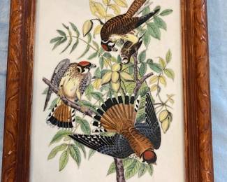 Old Chinese tile painting