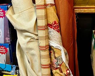 Bolts of fabric