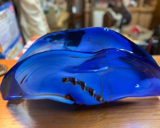 Handblown, contemporary glass art by Viz