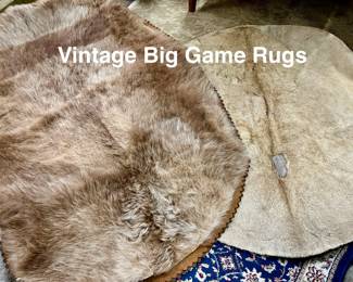 Vintage Big Game Rugs- choice