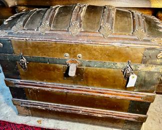 Antique steamer trunk