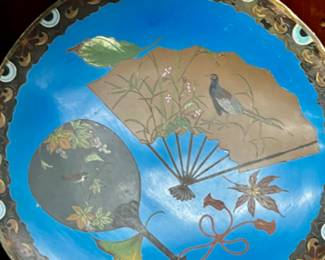 Antique Japanese Cloisonné charger
