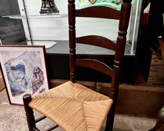 Antique ladder back chair