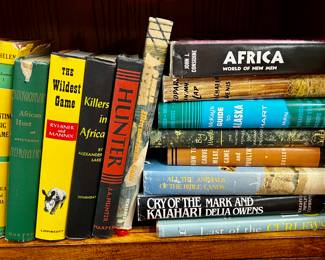 Vintage travel & adventure, big game/hunting books