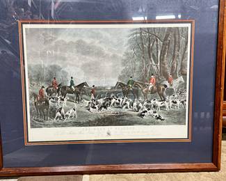 Vintage Fox hunt print