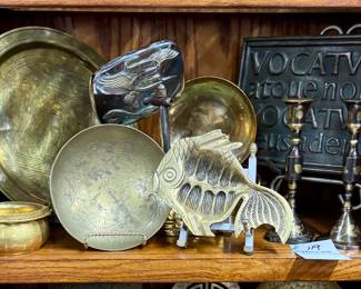 Lot 119 "Brass Act 1": Collection of Vintage Brass