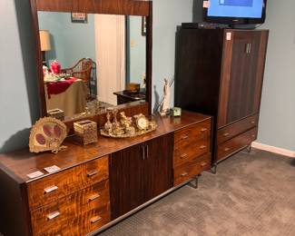 MCM Walnut/Rosewood Dresser