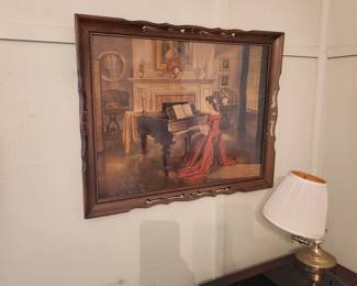 Vintage Piano Print