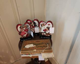 Vintage Valentines and Valentine Decor