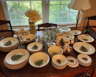 Cuthbertson Christmas Dishes and Glassware