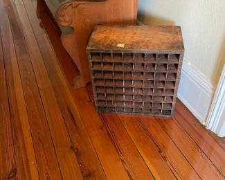 Crate with handles and many compartments