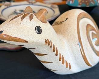 Vintage Tonala, Mexico ceramics + paper mache figures