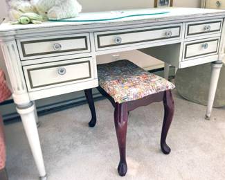 Vintage French provincial dresser + desk
