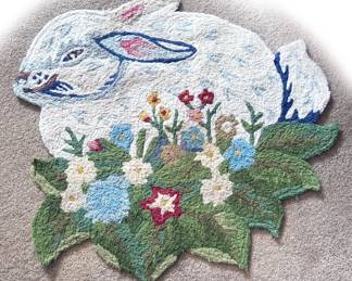 Vintage latch hook rugs