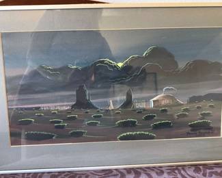 Benson Harwood (Navajo/Dine) paintings