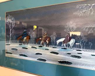 Benson Harwood (Navajo/Dine) paintings