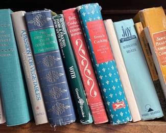 Cookbooks: Joy of Cooking, NY Times, James Beard, regional/community cookbooks