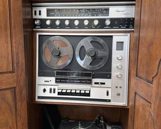 1960s Magnavox Imperial stereo console cabinet