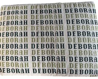 Do you know a Deborah in your life who needs an embroidered ottoman? We have one!