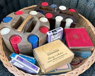 Vintage poker sets