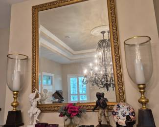 Another impressive mirror and candlestands