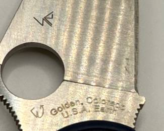 Spyderco Para 3 Lightweight folding knife,- Cobalt Blue FRN