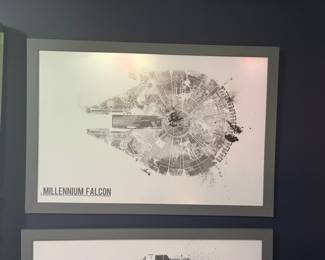 Part of Star Wars art collection
