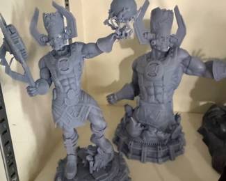 3D resin printed Galactus statue model kit