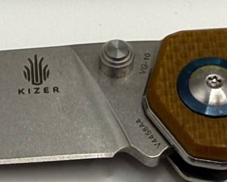 KIZER BEGLEITER LINERLOCK STONEWASH FOLDING KNIFE