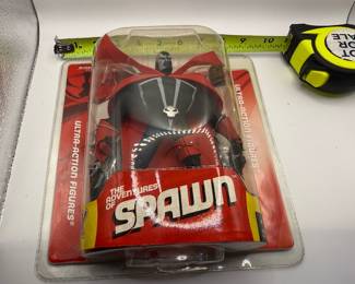 McFarlane Toys "The Adventures of Spawn" action figure, specifically the "Spawn X" figure from Series 30