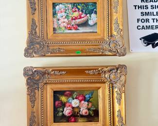 Small Floral Still Life in Ornate Frame