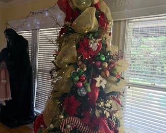 Fully decorated Christmas tree