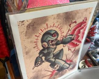 "Mega Man Bones" or "Skeleton Mega Man" Fan art