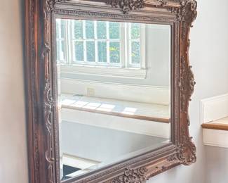 XL Ornately Carved Wooden Framed Mirrors (2), only $150 each today!!