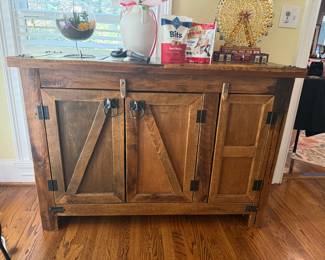 Rustic Farmhouse Bar Cabinet