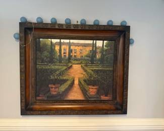 Framed artwork- Garden Manor by Montserrat Masdeu