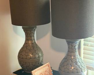 Matched pair of table lamps