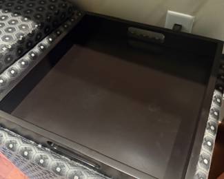 The Ottomans can serve either as seats or little tables