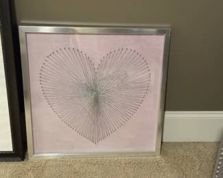 Serene framed string art