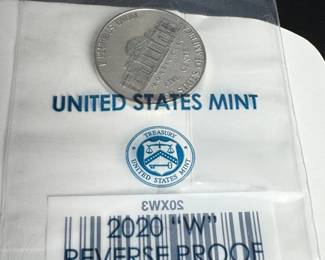 2020 US Silver Proof set w/ reverse proof westpoint nickel