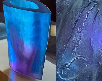 Terry Balle Acrylic Lucite Sculpture Vase
