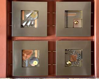 C. Jere "Requisition" MCM Vintage Mixed Metal Abstract Contemporary Art