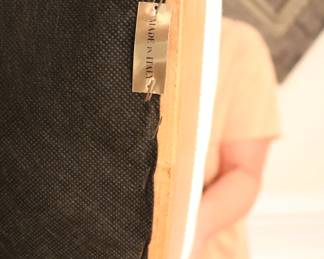 Set of 8 Biedermeier Style Dining Chairs in  cherry and have walnut burlwood backs.