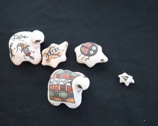 D. Leweis Acoma Pottery Fetishes