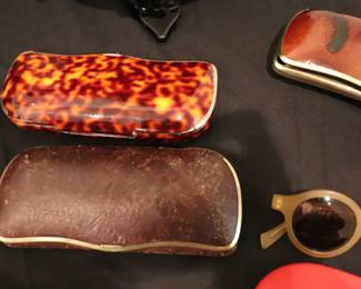 Reinhold Kuhn Germany Vintage Tortoise Shell Eyeglass Case