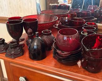 Ruby Red Depression Glassware