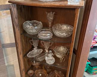 Vintage Crystal and Glass Decorative Serving Pieces